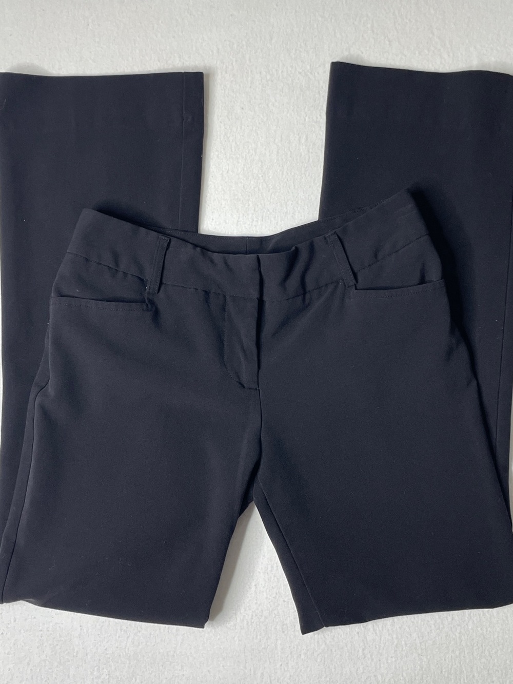 Vintage Y2K Low Rise Bootcut Trousers Womens XS Black Pants Office Siren Indie